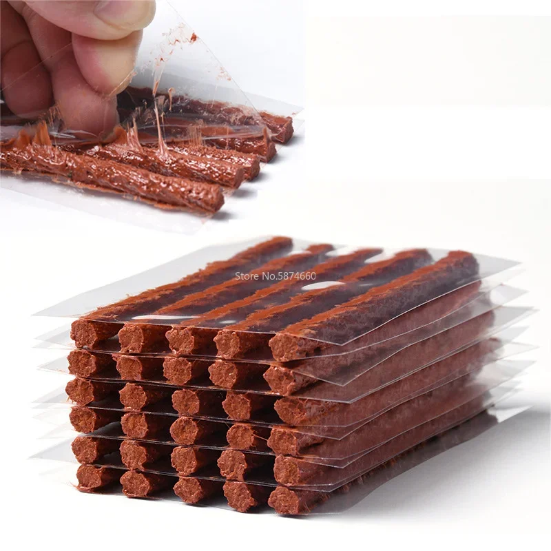 Tubeless Tire Repair Strips Auto Motorcycle Tubeless Tire Tyre Wheels Puncture Rubber Strip Repair Tools 20/10/5Pcs