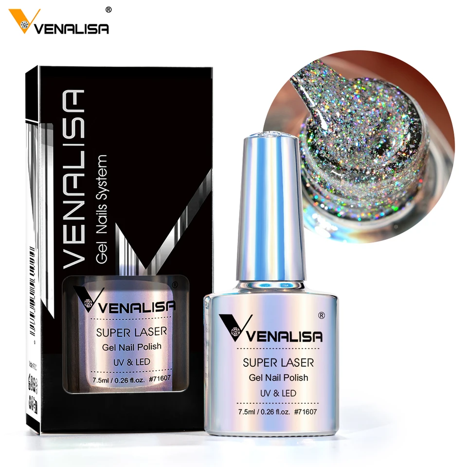 Venalisa 7.5ml Super Laser Nail Gel Nail Polish Glitter