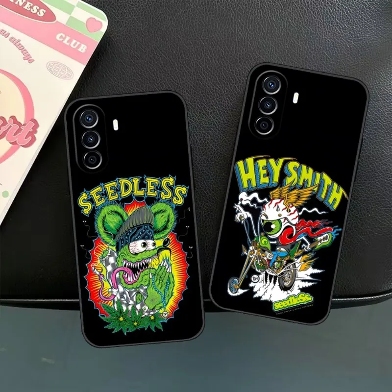 Custodia Per Telefono Rat Fink Art Per Huawei P30 Lite P50 P40 P10 P20 Mate 40 Pro Plus Smart Z 6 7 9 Cover Posteriore Di Lusso