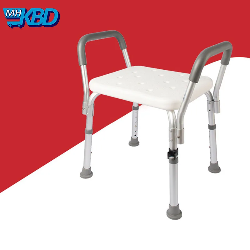 

Bath Chair Pregnant Woman Stroke Hemiplegia Non Slip Widen 3 Gears Height Adjustable Aluminum Alloy Stable Thicken Bath Chair