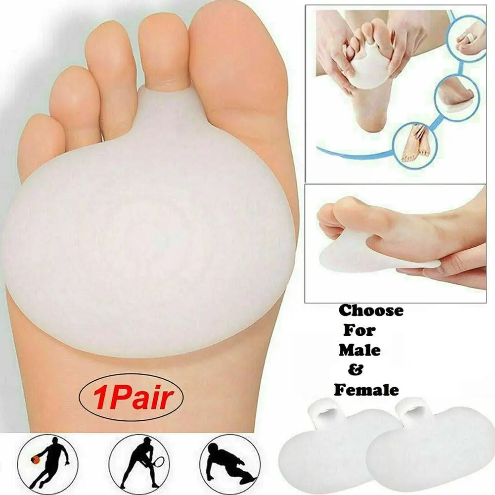 Gel Pad for Sensitive Feet Silicone Gel Metatarsal Pads for Shoes Sore Ball Foot Care Tool Feet Pain Shoes Forefoot 2Pcs