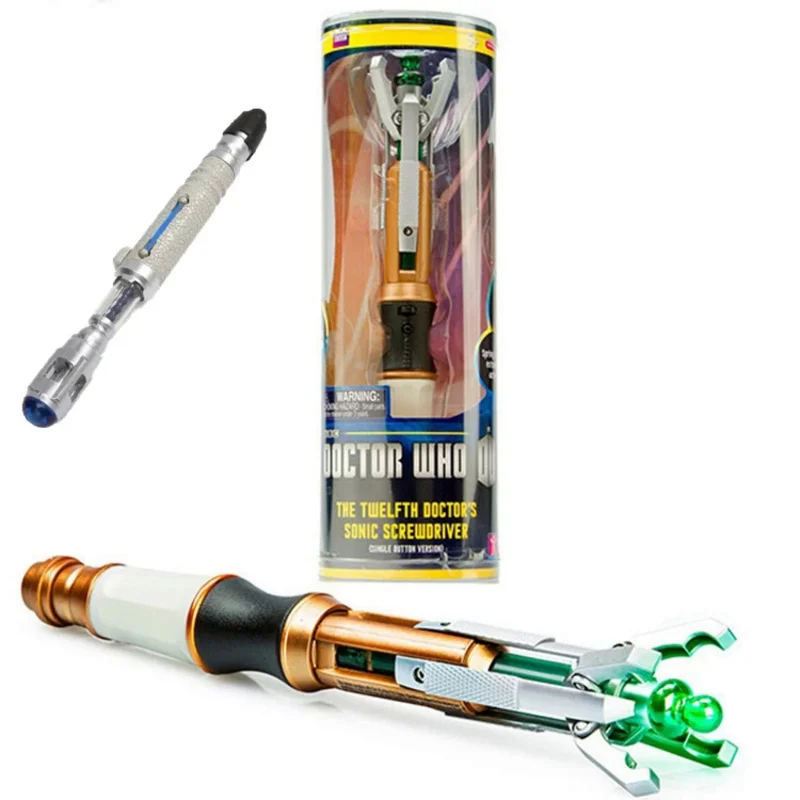 New Toy Figures Cacciavite 12Th 10Th Official Doctor Who Movie Props Model Sonics Pen Suoni Luminosi Giocattoli Per Bambini Regali Di Festa