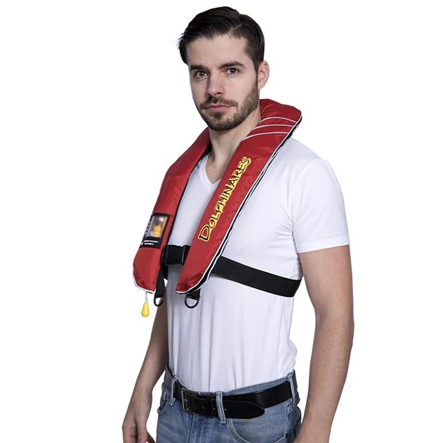 Portable Adult Inflatable Safety Rescue Life Jacket High Buoyancy Life Vest Swim Vest