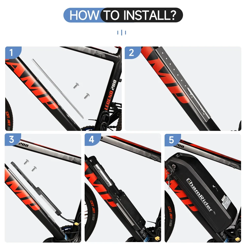 Portabatteria Ebike Hailong 4 pin/5 pin Spina/Super73 Supporto per Portabatteria Ebike Hailong 4 pin/5 pin Spina/Super73 Supporto per