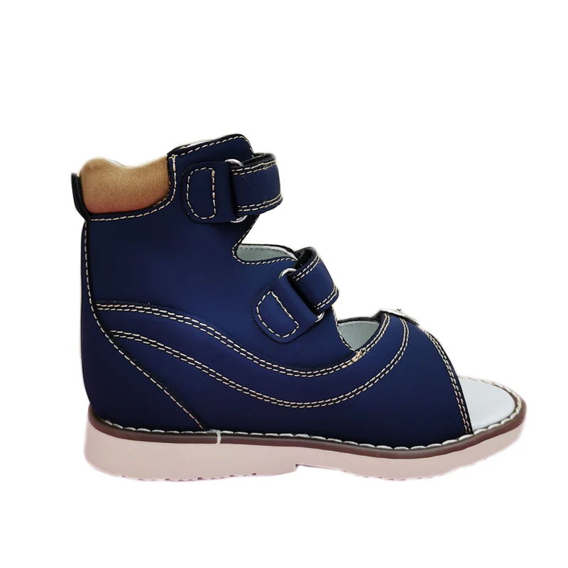 Kids Shoes Children Sandals Kids Sandals Ortoluckland Leather Orthopedic for Boys Girls Flatfeet Arch Support Sole Size22 to31