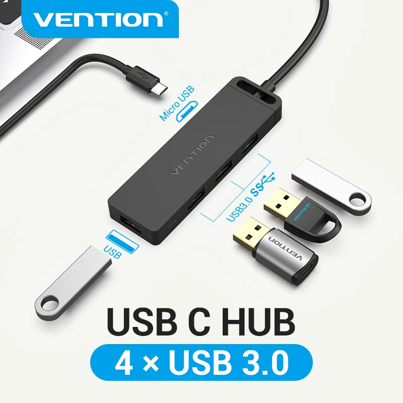 Vention USB C 3 1 tipo C para USB 3 0 Multi adaptador USB con Micro .. 