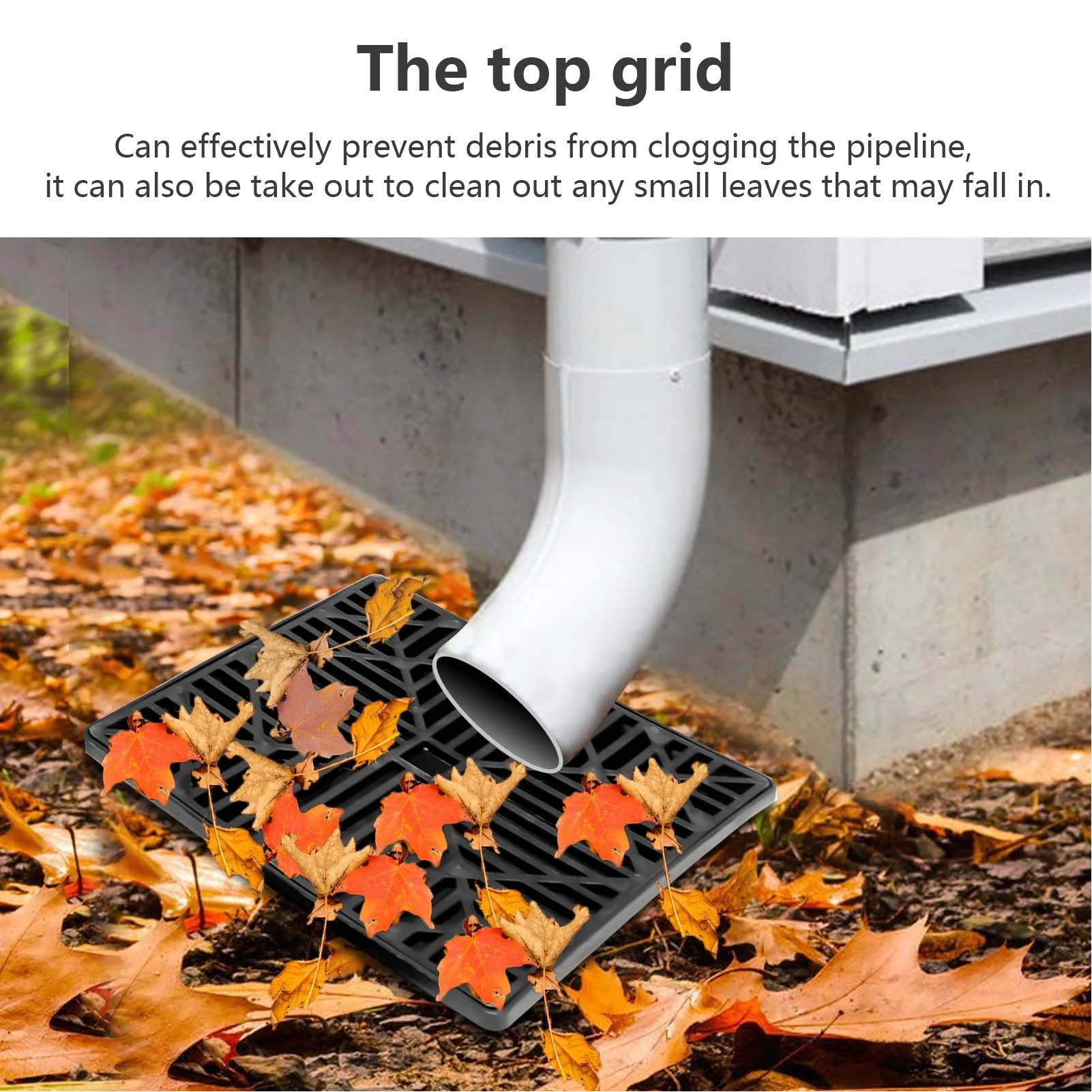 Rain Gutter Downspout Extensions Catch Basin Downspout Extension Kit Flexible Down Spout Extender for Yard Ground and Lawn