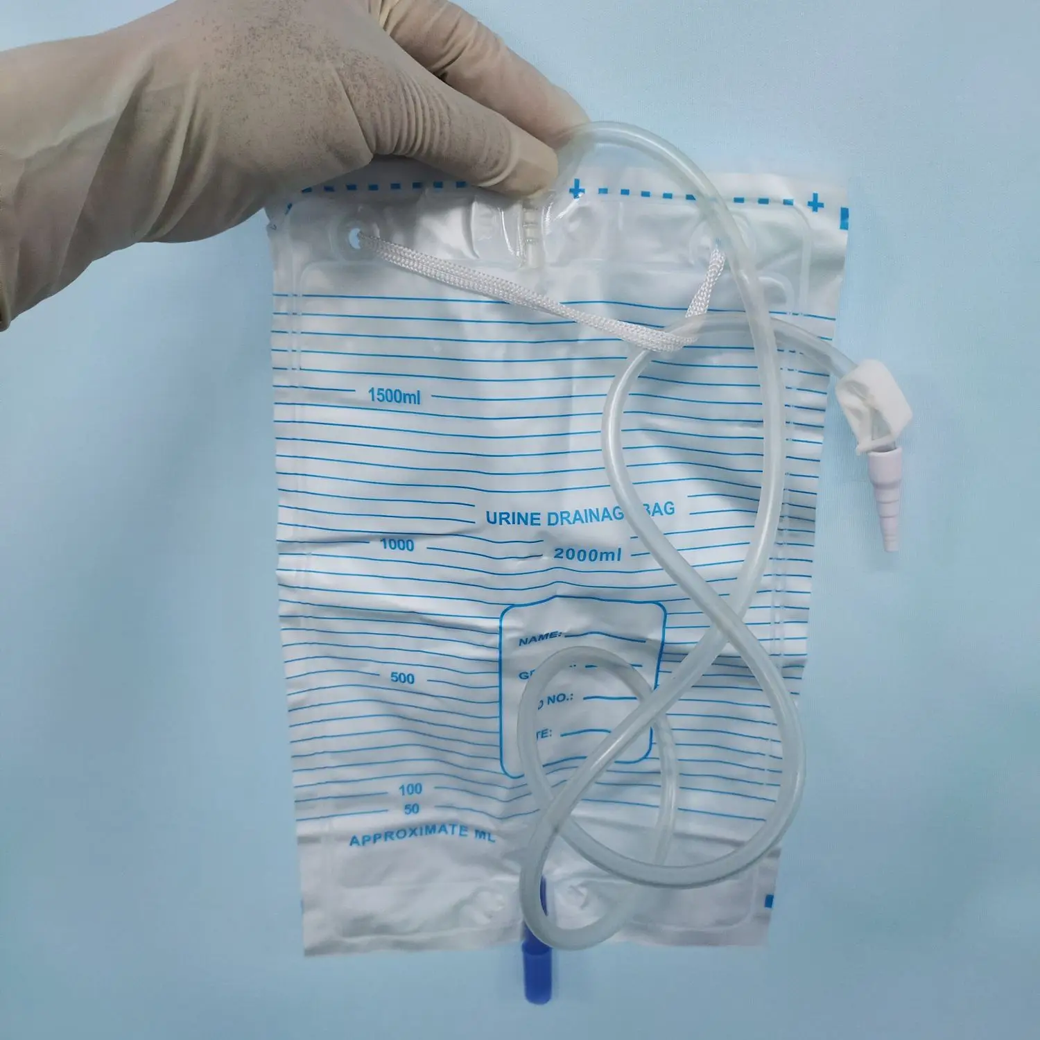 External Disposable Sterile Urine Bag 2000ml PVC Storage Urinary