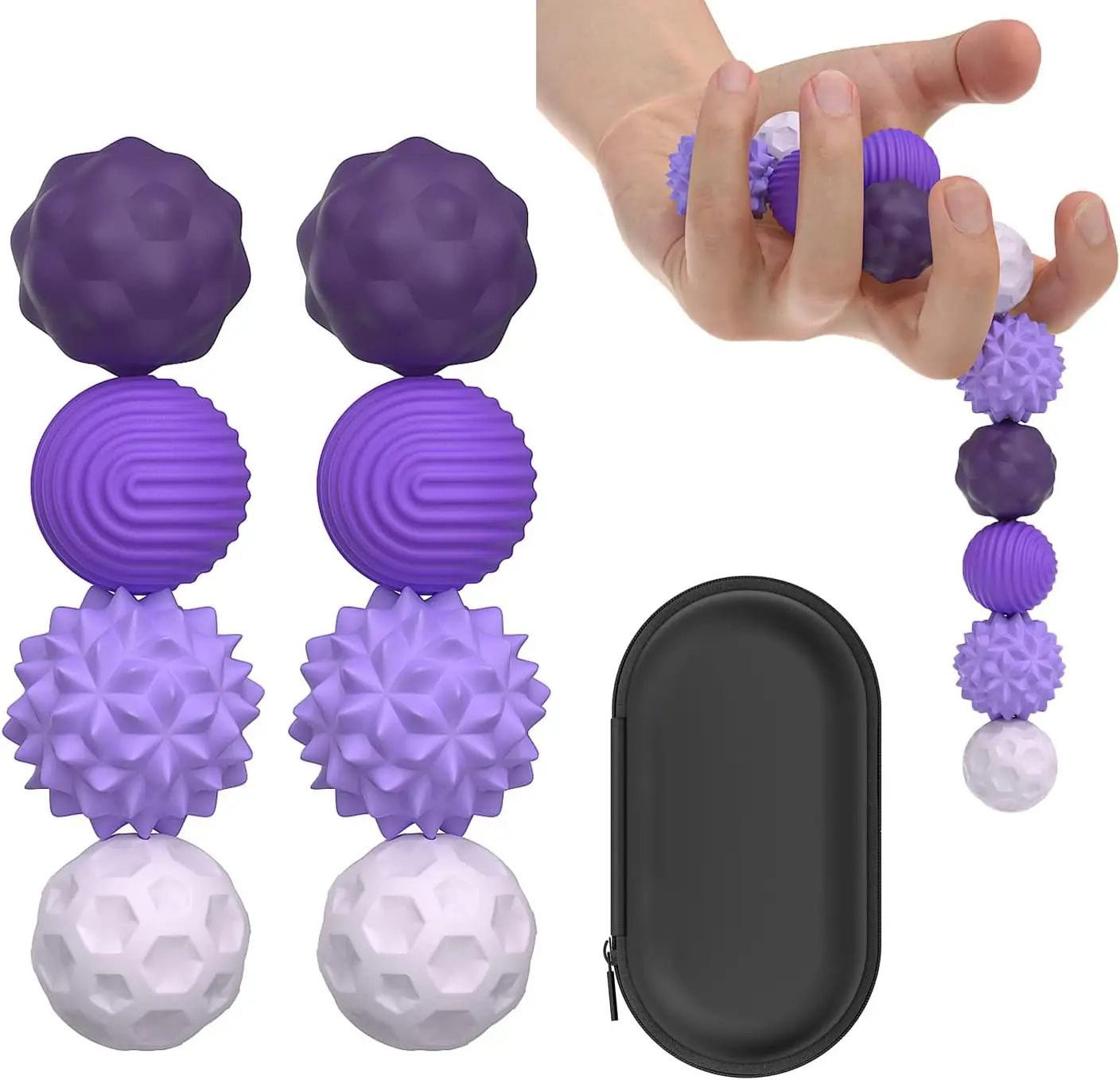 Silicone Magnetic Sensory Balls Calming Fidget Toy Worry Ball Autism Attraction Stress Ball Kid Adults for Anxiety Relief Stress
