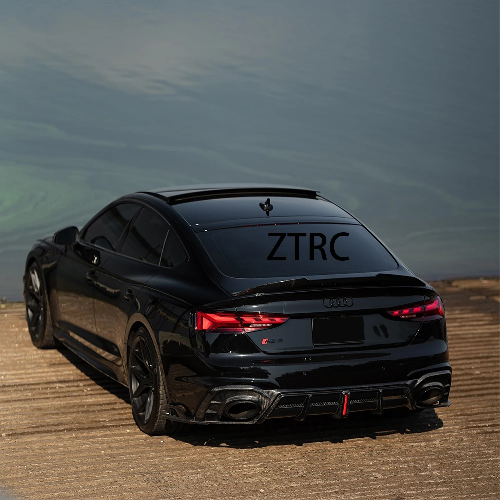 Car Spoiler For Audi A5 S5 RS5 B9 B9.5 4Door Sportback PSM Style Real carbon fiber material 2017-2024