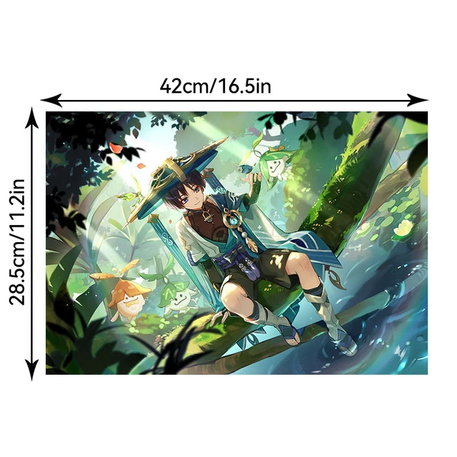 Personagem de Anime do Genshin Impact Set, pôsteres de jogos quentes,  Nahida, Pintura de Parede, Home Decor, adesivos impermeáveis - AliExpress