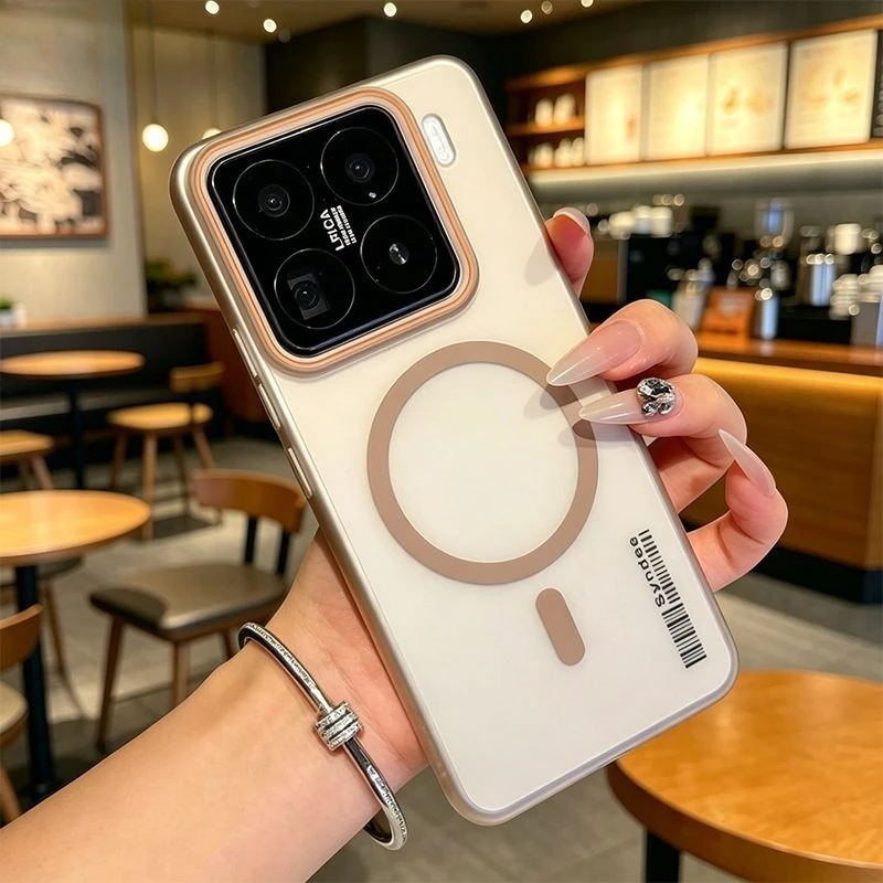 Matte Clear Magnetic Phone Case with Magsafe-Compatible Wireless Charging