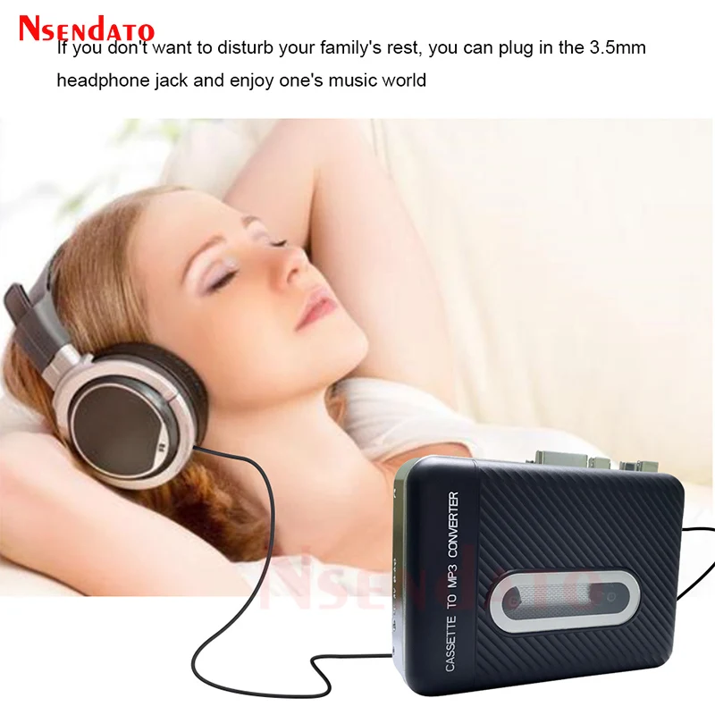 Portátil Usb Cassette Tape Player Standalone Audio Gravador de Música Mp3 Converter Salvar Mp3 em Usb Flash Drive - Image 2