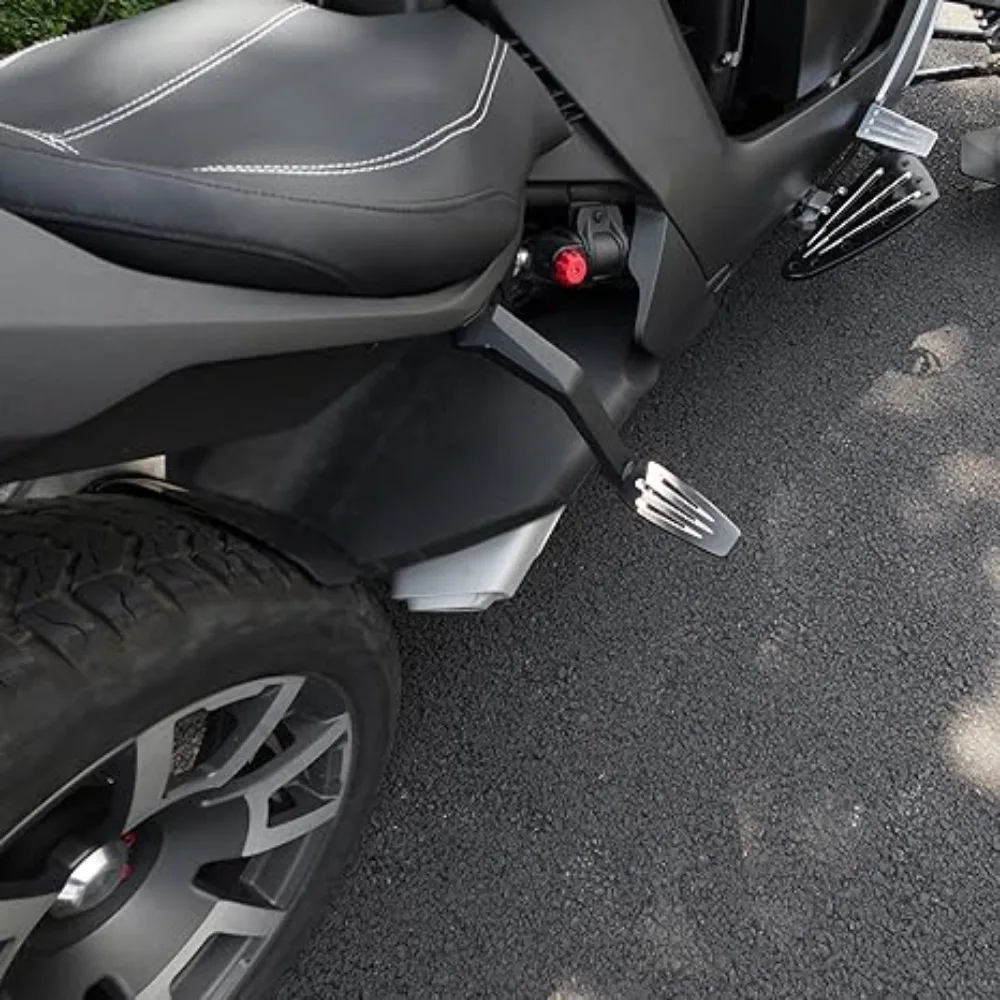 Bat Shape Wider Larger Driver Floorboards For The Can-Am Ryker 600 900 / Rally Edition (2019-2024), Sport(2022-2024)Brake Foot Rest (Black 1