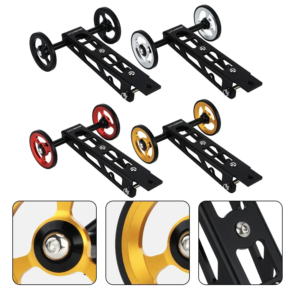 Convenient and Reliable Easy Wheel for RHINE Birdy 123 Series Folding Bike Rear Rack Ezwheel Improved Performance bicycle parts