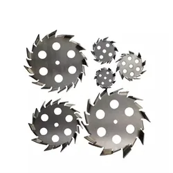 1pcs Lab 304 Stainless Steel Saw Tooth Type Stirrer Dispersion Disk Round Plate Dispersing Stirring Blade with Diversion Hole