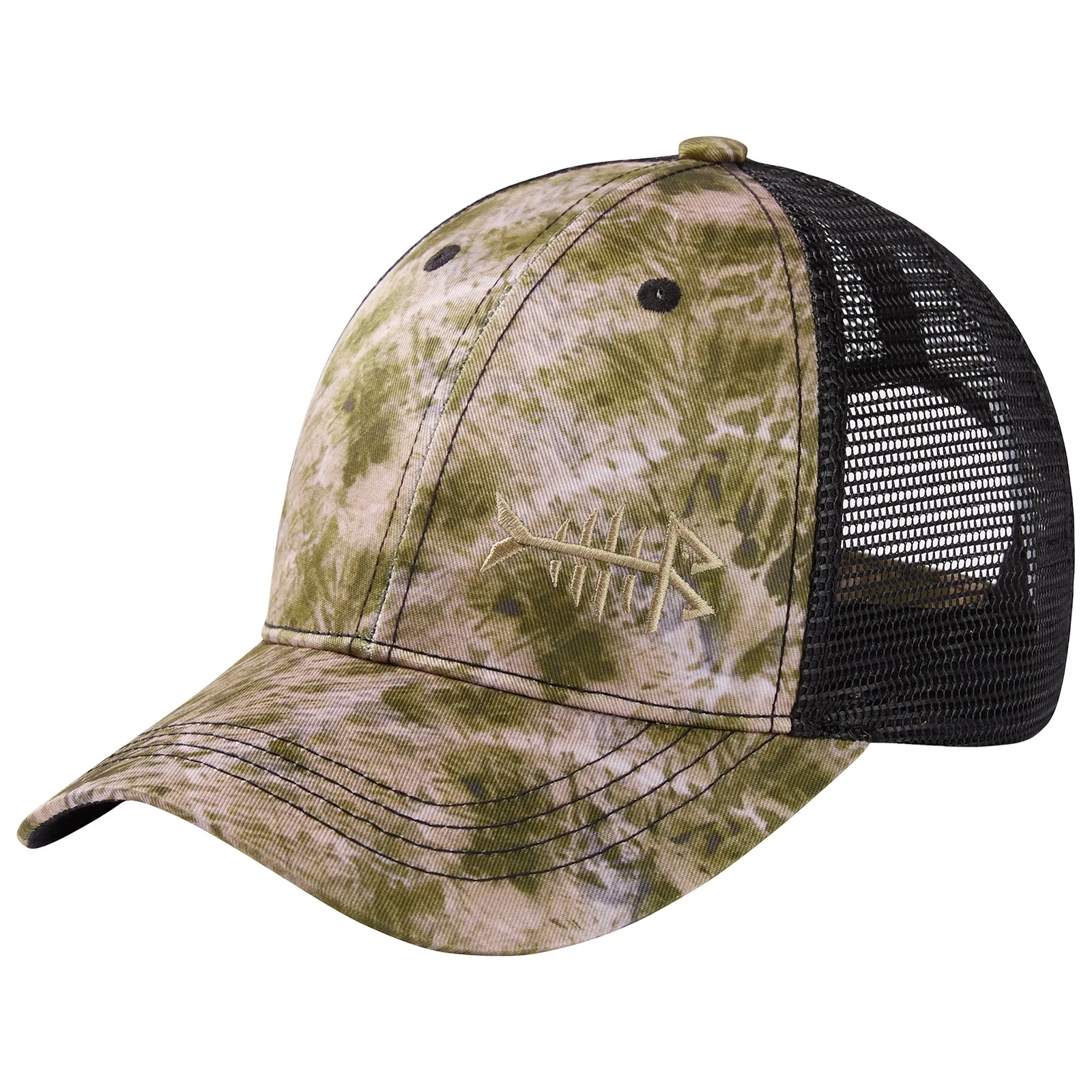 Bassdash Altimate Fishing Golf Hat Mesh Back For Men Women Adjustable Baseball Trucker Peaked Cap Flamingo Camouflage Print baseball caps golf caps