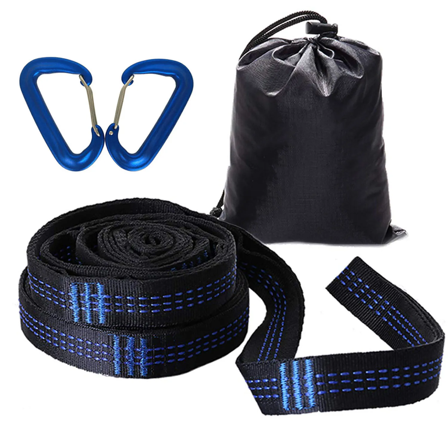 Camping hammock tree friendly straps with 12 adjustable loops and ultra-length outdoor hammock straps and belts camping hammock,hammock straps,camping accessories,hammock rope,hammock fittings