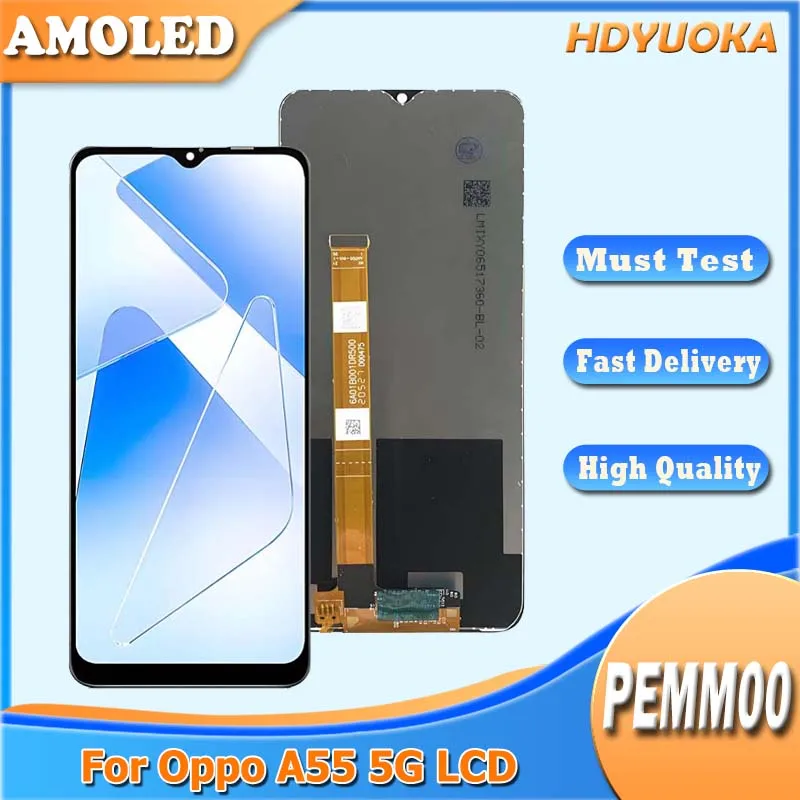 6.5 AMOLED LCD Screen with Touch Digitizer