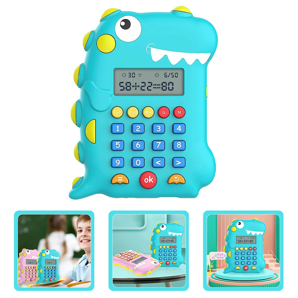 

Calculator Dinosaur Shaped Calculators Cartoon Math Games Intelligent Learning Calculators Pocket Office Desktop Calculator