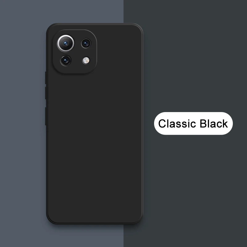 thumbnail image 1 of Original Square Liquid Silicone Case for Xiaomi Mi 11 11T 11X Pro Ultra Lite NE 5G Protection Back Cover Mi11 T 11Lite 11i Funda, 1 of 5