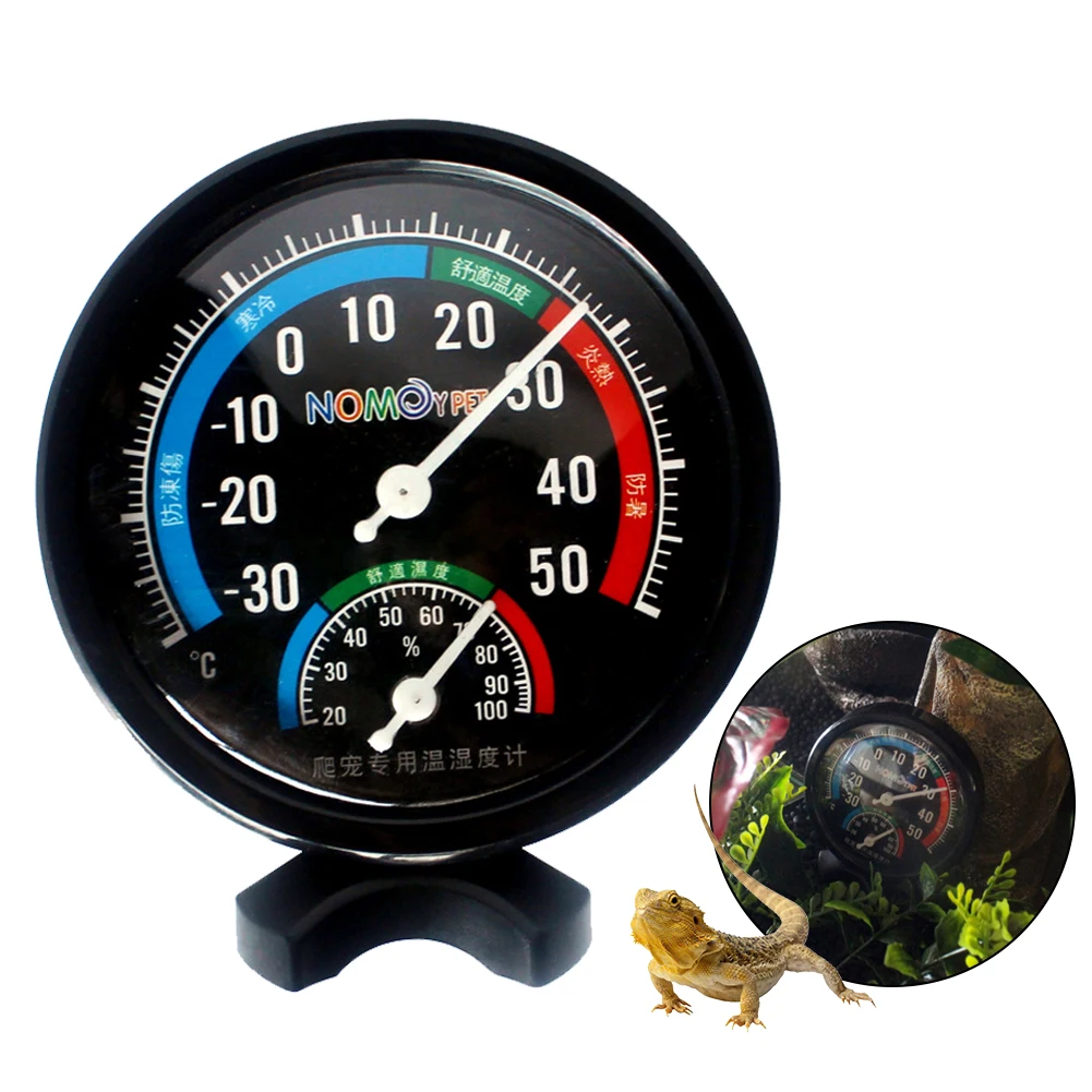 Reptile Vivarium Terrarium Thermometer Hygrometer Lizard Tortoise Tank