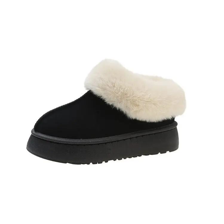 Snow boots women's new winter muffin thick sole bread shoes with plush and thickened casual warm cotton shoes