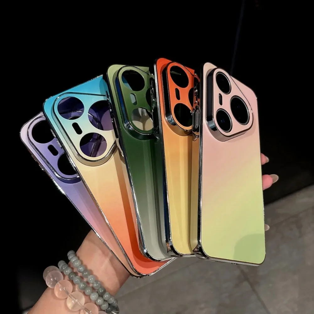 Matte Gradient Plating AG Shock Absorption Case with Instant Color Change