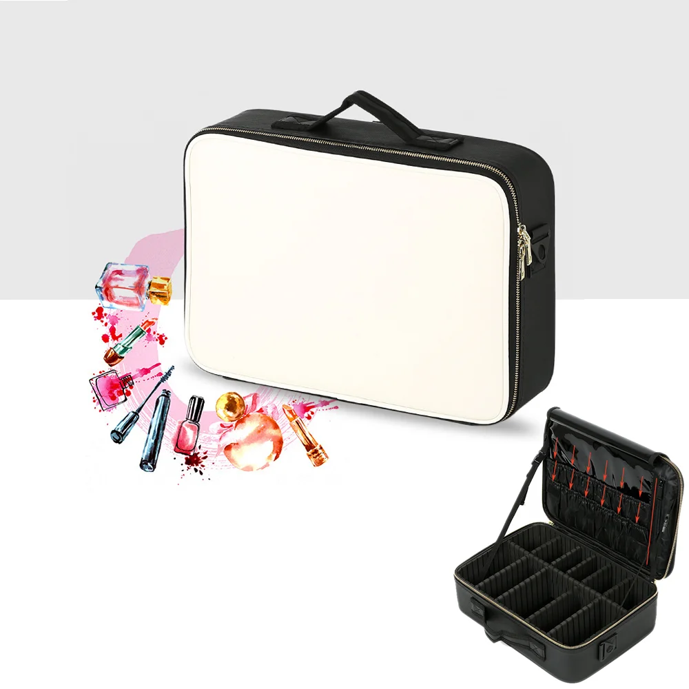 

Professional Makeup Case Women Large Capacity PU Leather Waterproof Cosmetic Bag 2023 Fashion Hot-selling Travel Make Up Case