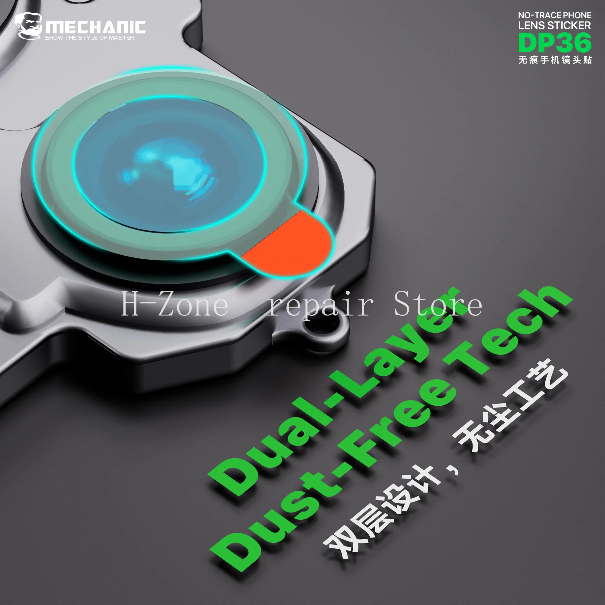 MECHANIC DP36 360PCS/팩 전화 카메라 보호 스티커 후면/전면 카메라 수리에 적합 긁힘 방지 및 먼지 방지