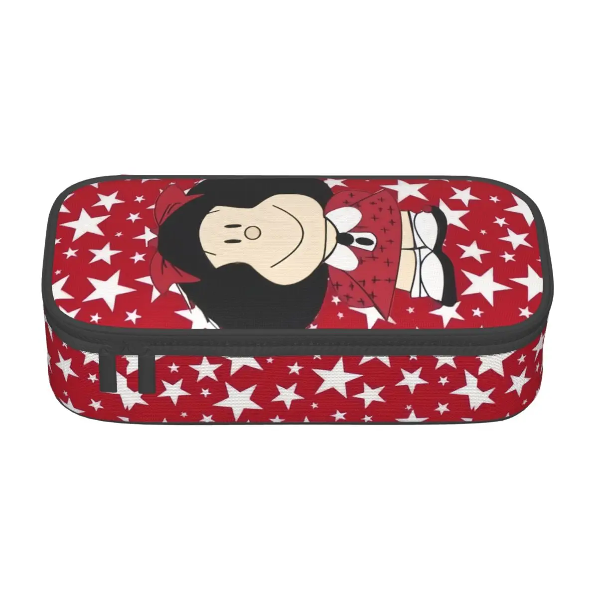Mafalda Kawaii Vintage Quino Comic Cartoon Mang Anime Pencil Cases Large Capacity Pencil Bag Pouch Students Stationery