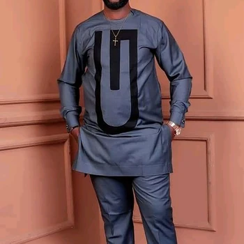 Kabiru 2 Pieces Long Sleeve Dashiki Outfit