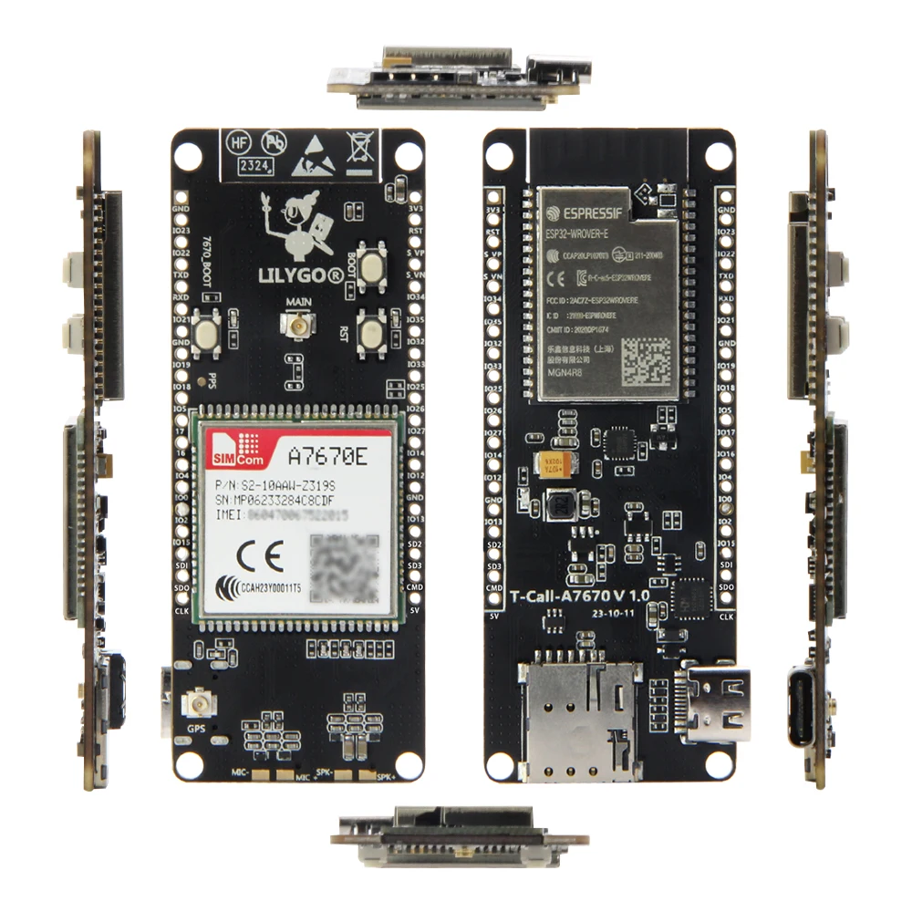 ® T-Call A7670 4G 2G ESP32 Development Board A7670E LTE GSM Cellular Network ESP