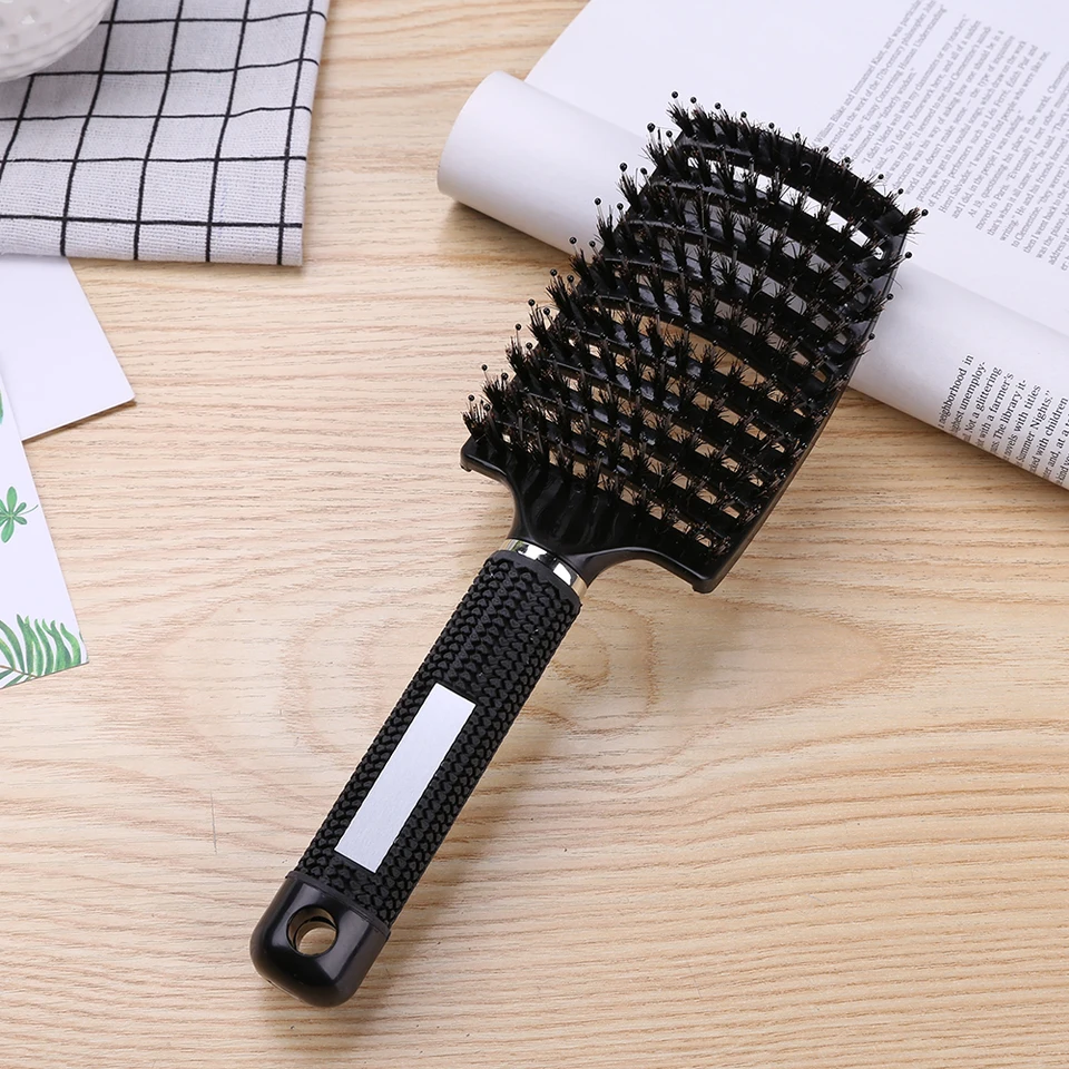 Gentle Hair Straightening Brush with Scalp Massager