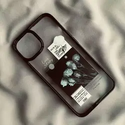 Stylish Artistic Rose Transparent Phone Case Cover - iPhone 12 Pro (A)