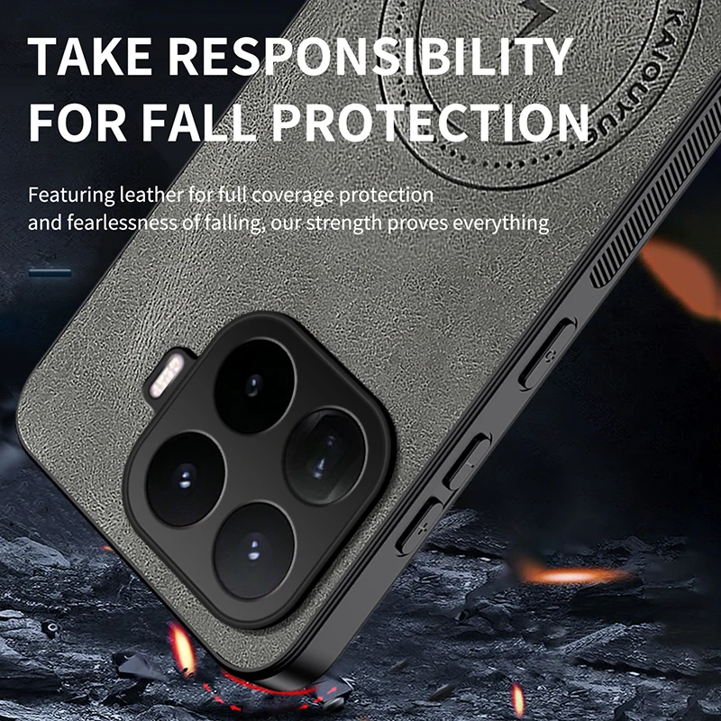Luxury Classic Leather Magnetic Phone Case Cover