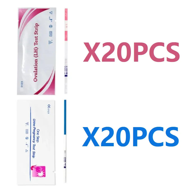 Pregnancy Test Strips 40PCS HCG + LH Early Pregnancy Testing Paper Home Fertility Urine Measuring