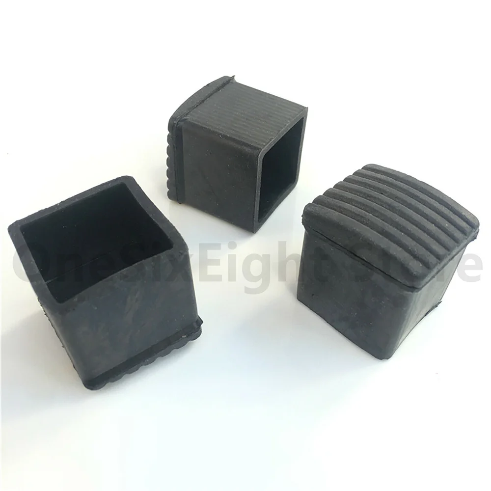 10x10mm Square Plastic End Caps Blanking Plugs Tube Box Section Inserts 