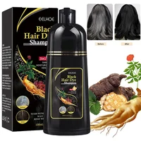 100ml Black Hair Dye Shampoo Natural Rapid Scalding and Dyeing Repair Hair Roots Repairing Improve Gray Hair Brown Black Shampoo 2