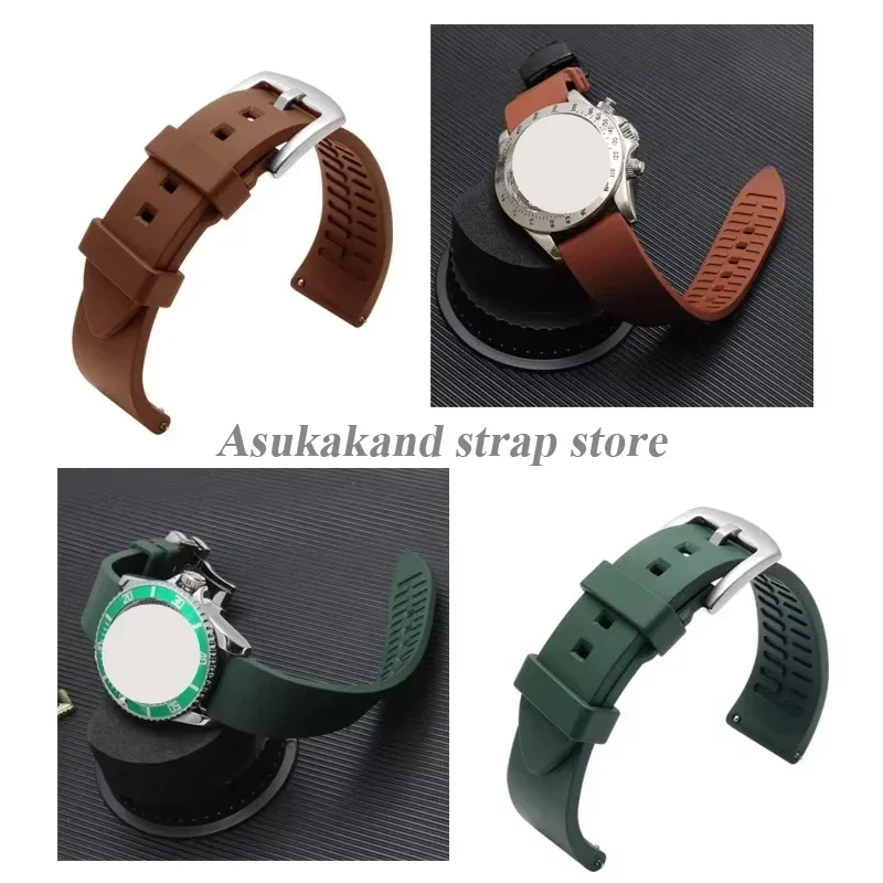 Quick Release Silicone Watch Band - Versatile Rubber Strap