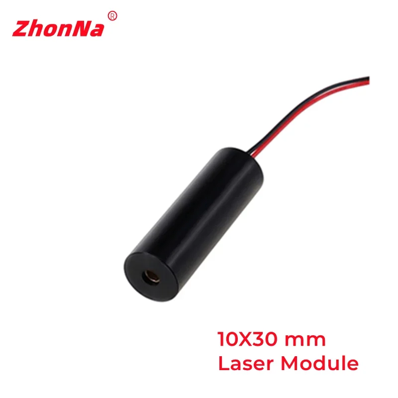 450nm 블루 레이저 다이오드 모듈 10x30mm 미니 사이즈 초점 조절 가능 도트 레이저 헤드 산업용 정렬 TTL PWM DC 드라이버 (CNC 조각기용)