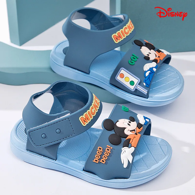 Disney boy Mickey Mouse summer bath Sandals non-slip children's slippers indoor cartoon cute shoes