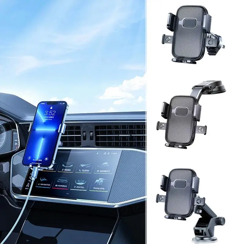 360 Degree Adjustable Car Phone Holder with Suction Cup