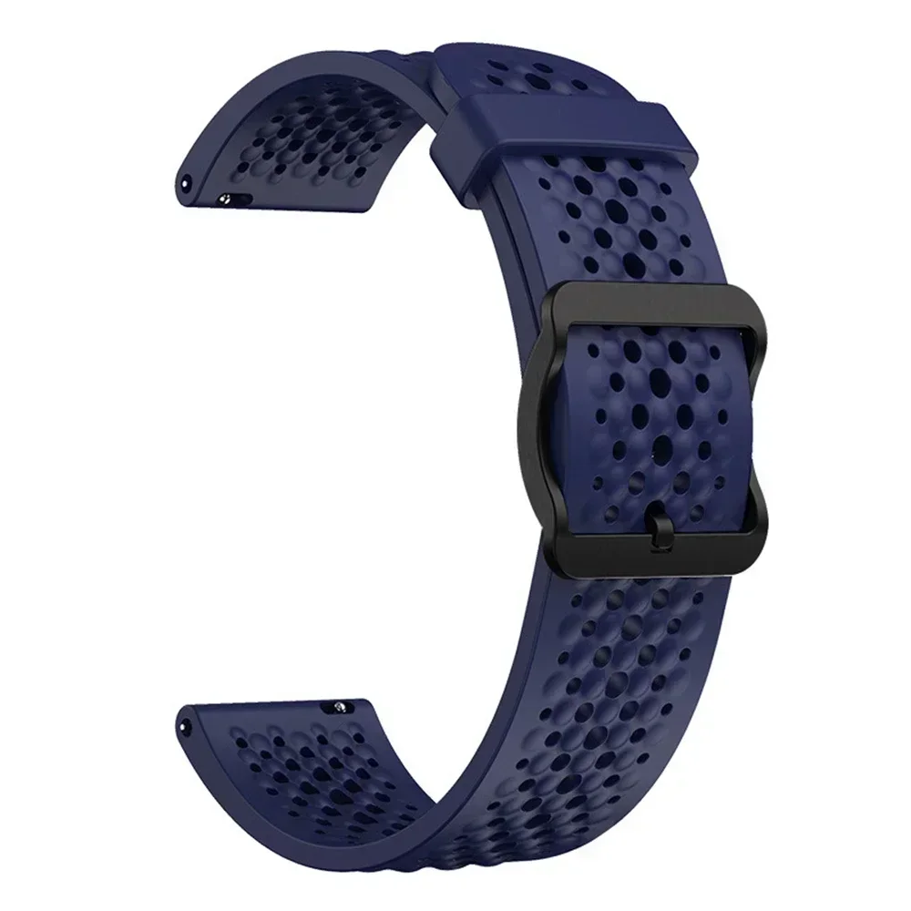 Breathable Silicone Sport Strap - 22mm Watchband Replacement Bracelet