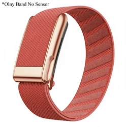 Premium Nylon Fitness Band with Metal Frame - Woven Elastic Sports Strap in Gold/Silver/Rose Gold (For Whoop 5.0MG - RRRG)
