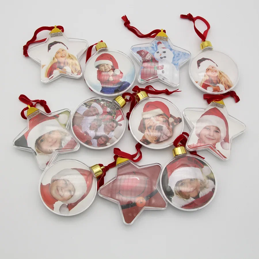Christmas Photo Ball Pendant DIY Tree Hanging Decorations christmas decorations
