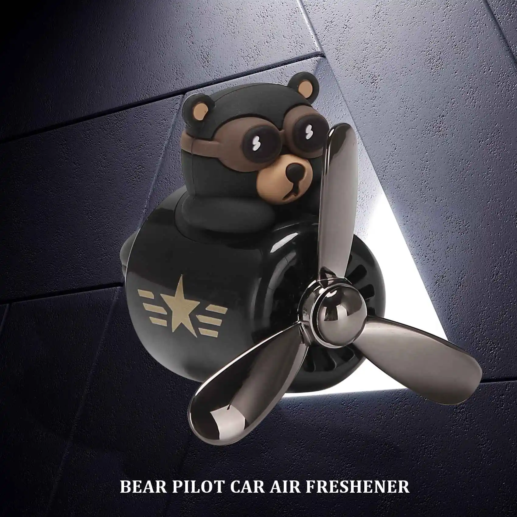 New style Little Bear Pilot Car Air Freshener perfume Automobile Interior  Perfume Clip Fragrance Ornament Car Accessories