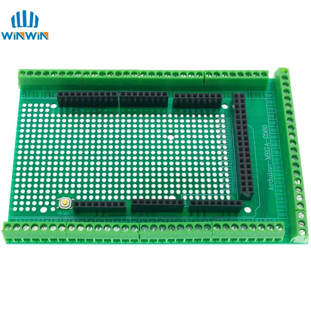 Kit Schermatura Morsettiera Per Arduino MEGA-2560 R3 - Scheda Prototipo Pre-saldata Con Viti