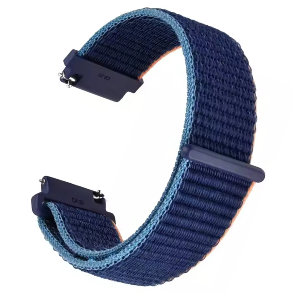 Nylon Hook Loop Strap, 20mm 22mm, Adjustable Sport Band