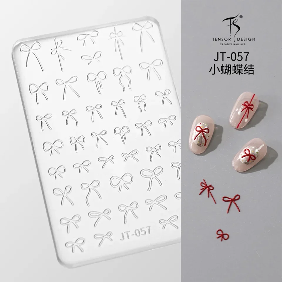 Sweater Hat Wool Lace Grid Bowknot Christmas Snowflake Silicone Carving Mold Mould Nail Art Accessory Manicure Tool DIY Template 6